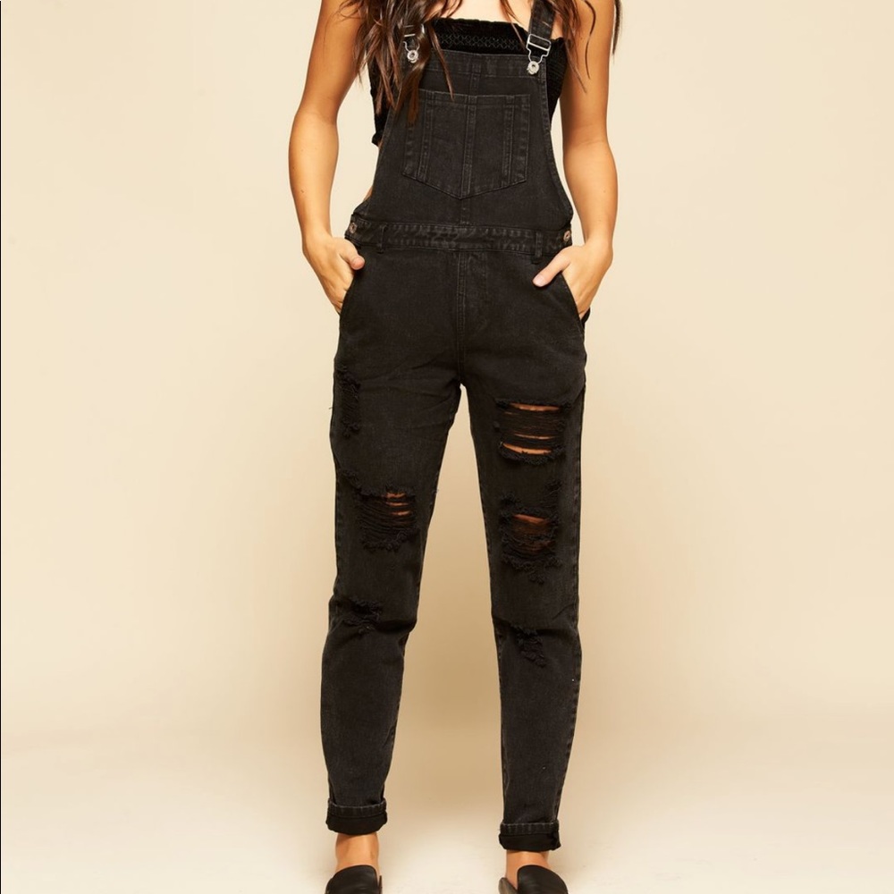 Distressed overalls!